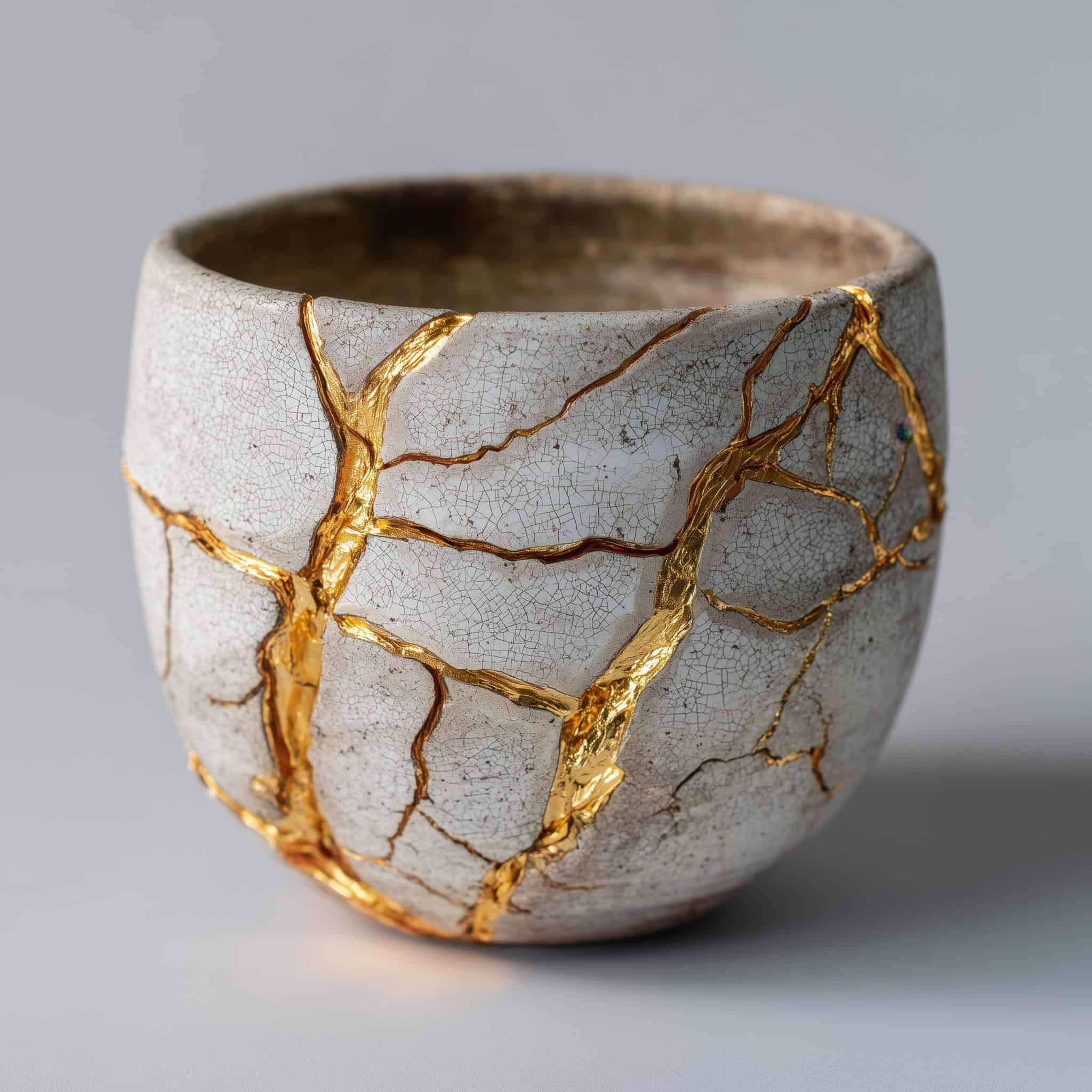 Kintsugi pottery